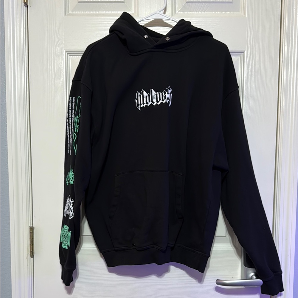 Darc Sport Black Graphic Sweater Casual Cotton Blend